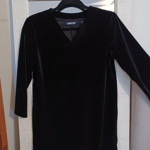 3/4 sleeve velour tunic